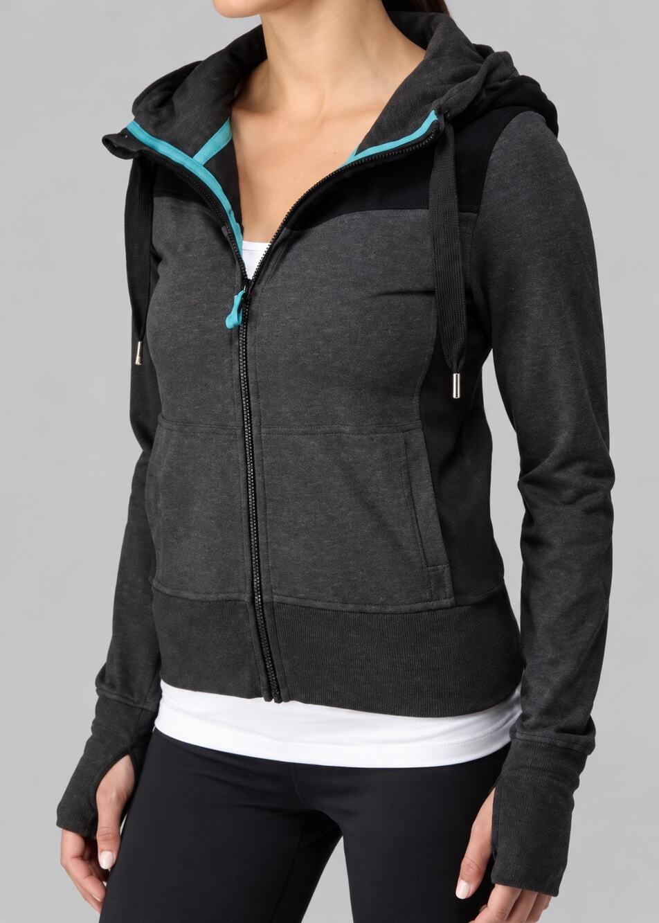 Lululemon Fireside Scuba Hoodie Sweatshirt Women’s Gray Y2K Size 8